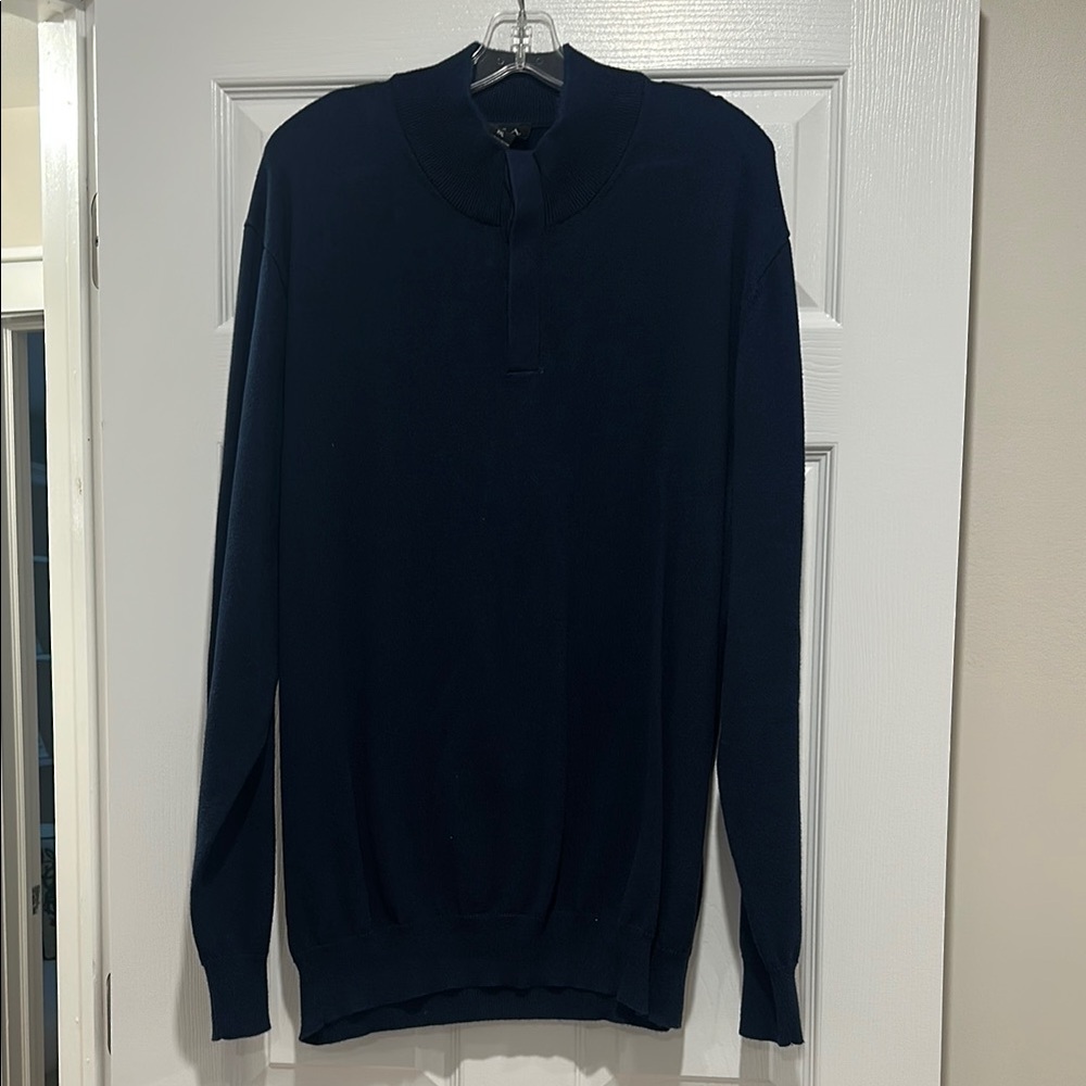 Men's JOS A Bank Navy Sweater, XXL, Like New